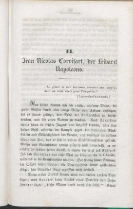 II. Jean Nicolas Corvisart, der Leibarzt Napoleons.