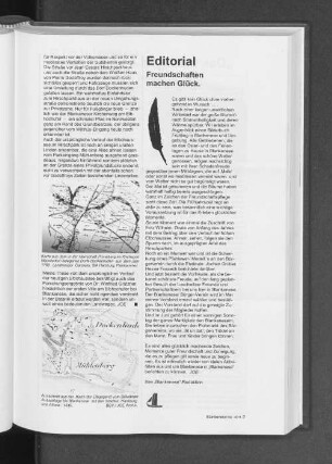 Editorial Freundschaften machen Glück. : Freundschaften machen Glück.