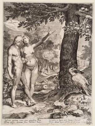 Adam und Eva vor dem Baum der Erkenntnis, aus der Folge: Die Geschichte des ersten Menschenpaares