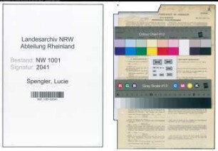 Entnazifizierung Lucie Spengler, geb. 14.02.1906 (Angestellte)