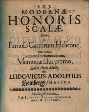 Modernae honoris scalae