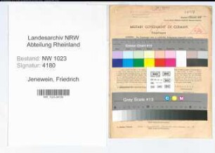 Entnazifizierung Friedrich Jenewein , geb. 02.01.1905 (Schlosser)