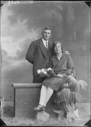 Willy Bauer mit Braut