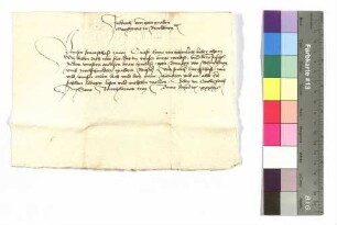 Markgraf Friedrich von Brandenburg an Graf Kraft von Hohenlohe: Schuld gegen Beringer von Berlichingen.