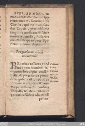 Pro gratiarum actione in extremis.