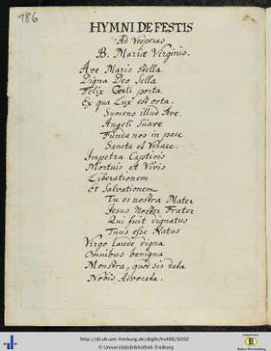(186 - 230) Hymni de Festis.