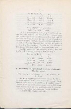 II. Einwirkung von Hydrazinhydrat auf die substituierten Glycolsäureester.
