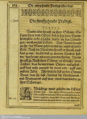 Die funffzehende Predigt