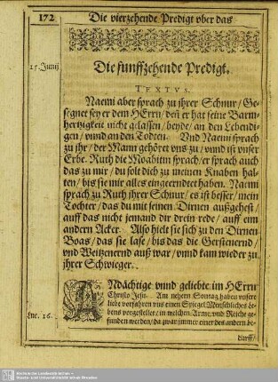 Die funffzehende Predigt