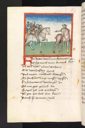 Die Turneas-Aventiure: Friedrich schickt die ihn begleitenden Ritter fort