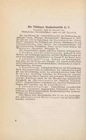 6, Die Tübinger Studentenhilfe E.V.