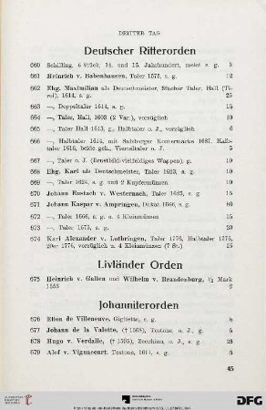 Johanniterorden (Nr. 676-682)
