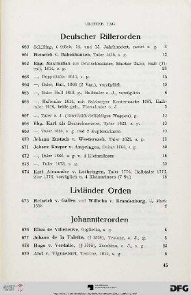 Johanniterorden (Nr. 676-682)