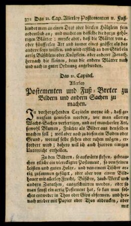 Das 21. Capitel - 30. Capitel.