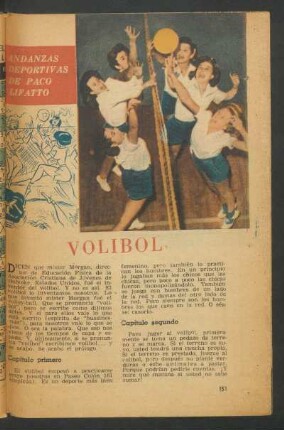 Volibol : Andanzas deportivas de Paco Lifatto