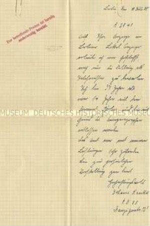 Bewerbungsschreiben mit Stempel "...bereits anderweitig besetzt" - Familienkonvolut