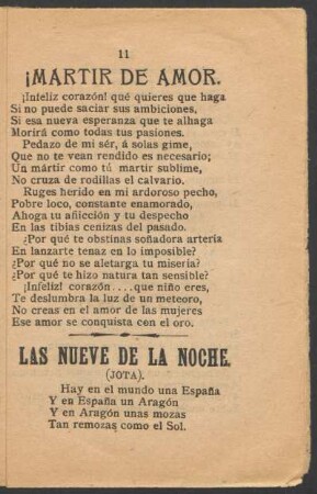 ¡Martír de amor!