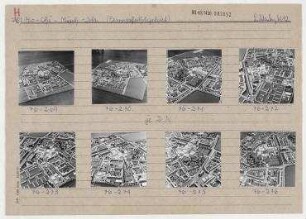 Modell: Wohngebiet Fennpfuhl (Ho-Chi-Minh-Straße). Berlin, Lichtenberg, Landsberger Allee (Leninallee)/Weißenseer Weg (1976-1992 Ho-Chi-Minh-Straße)
