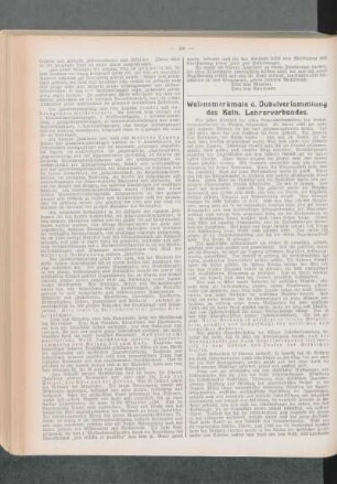 Wesensmerkmale d. Jubelversammlung des Kath. Lehrerverbandes