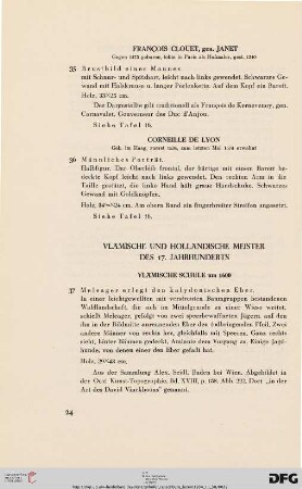 Vlämische und holländische Meister des 17. Jahrhunderts (Nr. 37-43)