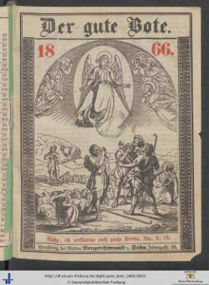 30. Jahrgang: Der Gute Bote: ... für das Jahr der Gnade 1866