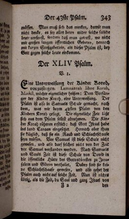 Der XLIV. Psalm.