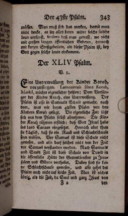 Der XLIV. Psalm.