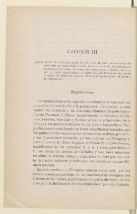 Lección III