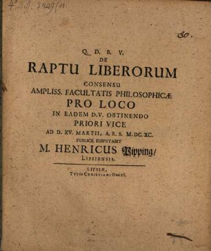 De raptu liberorum