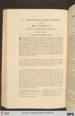 XXIII. Minerva / XXIII. Minerva