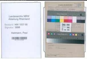 Entnazifizierung Paul Heitmann , geb. 17.03.1882 (Landgerichtsdirektor)