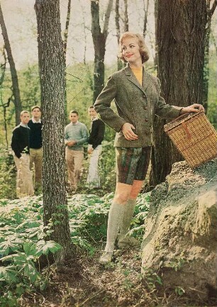 Modeaufnahme, Modell Pingree Wright (Lee), Tearsheet (Mademoiselle)