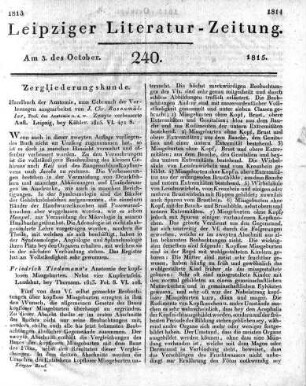 1815-10-03 : 240. Stück