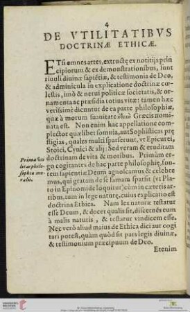 De Vtilitatibvs Doctrinae Ethicae