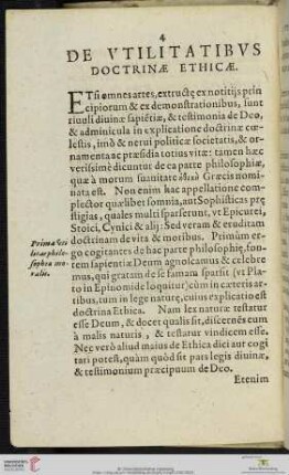 De Vtilitatibvs Doctrinae Ethicae