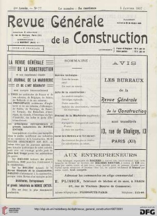 No. 77 (5 Janvier 1907)