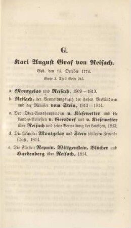 G. Karl August Graf von Reisach
