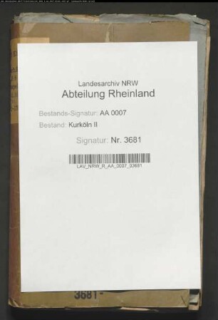 Bericht über den kölnischen Stapel; Anlagen zur Angelegenheit des kölnischen Stapels
