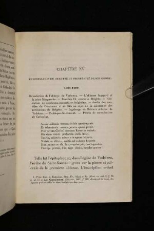 Chapitre XV Canonisation De Brigitte Et Prospérité De Son Ordre. 1381-1490