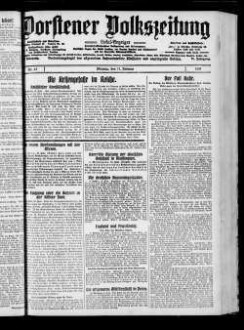 Dorstener Volkszeitung. 1919-1933