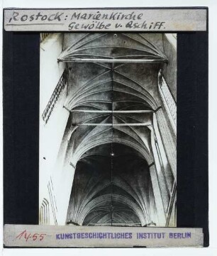 Rostock, Marienkirche : Innenansicht, Gewölbe im QH