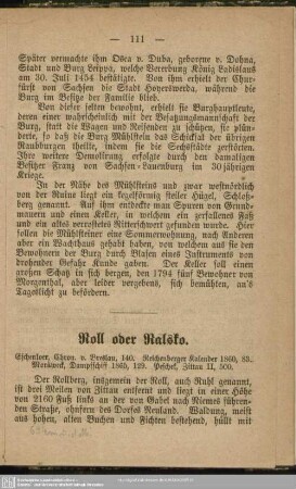 Roll oder Rasko