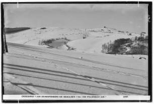 Erzgebirge. Der Schwartenberg bei Neuhausen (778 Meter) von Frauenbach aus