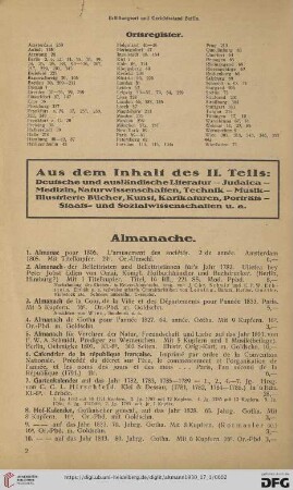 Almanache (Nr. 1-27)