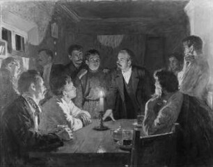 W.I. Lenin in einem Arbeitszirkel