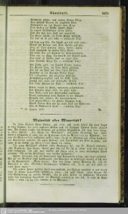 Majorität oder Minorität