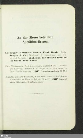 An der Messe beteiligte Speditionsfirmen