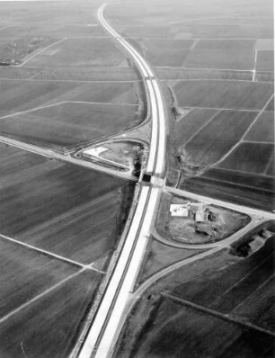 AS Langenau, Trassierung mit Blick nach Süden