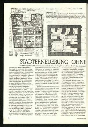 Stadterneuerung ohne Verdrängung - ein Versuch