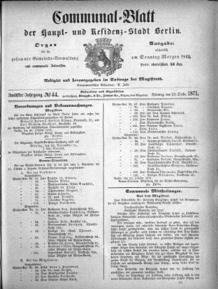 1871,44: No. 44, 29. Oktober 1871